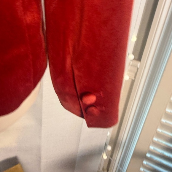 LC Lauren Conrad Red Velvet Blazer Small - Picture 2 of 11